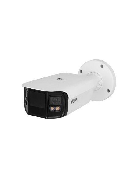 (DH-IPC-PFW5849P-A180-E2-ASTE-0360B) DAHUA CÁMARA IP BULLET PANORÁMICA TIOC DUO WDR WIZSENSE 2X4MP LED IR & LUZ CÁLIDA IP67 ALAR