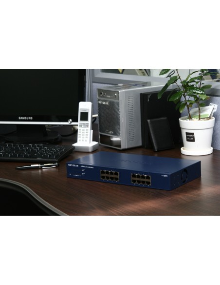 Netgear JGS516 No administrado Azul