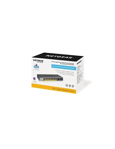 HUB SWITCH 8 PTOS NETGEAR 10 100 1000 GS110TP