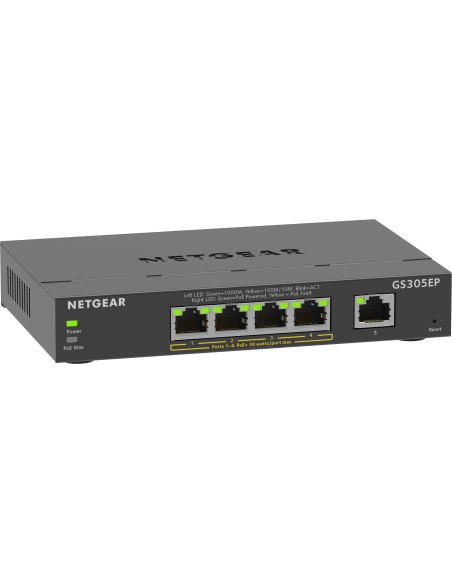 Netgear GS305EP Gestionado L2 L3 Gigabit Ethernet (10 100 10