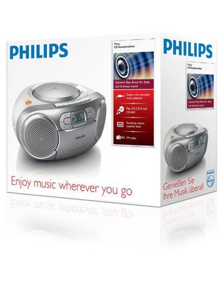 RADIO CD PORTßTIL PHILIPS AZ127 12 CASETE