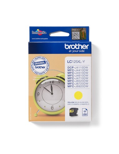 Brother LC-125XLY cartucho de tinta Original Amarillo 1 piez