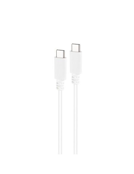 CABLE USB-C 2.0 3A USB-CM-USB-CM 1.5M NANOCABLE BLANCO 10.01.2301-L150-W