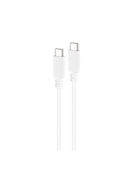 CABLE USB-C 2.0 3A USB-CM-USB-CM 1M NANOCABLE BLANCO 10.01.2301-W