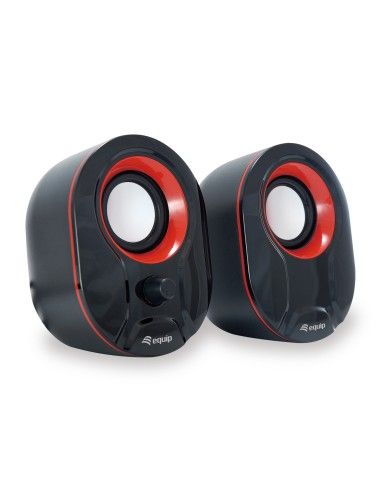 STEREO 2.0 SPEAKER, BLACK + RED