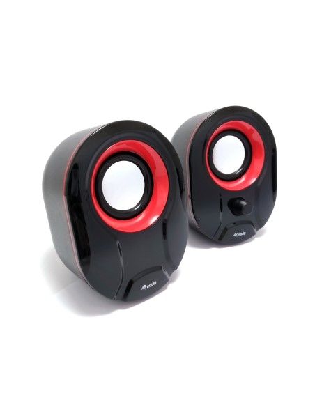 STEREO 2.0 SPEAKER, BLACK + RED