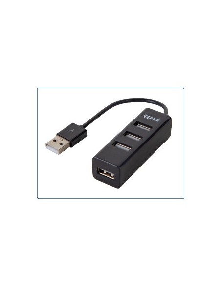 iggual Hub USB 2.0 x 4 puertos HUB-A-4p