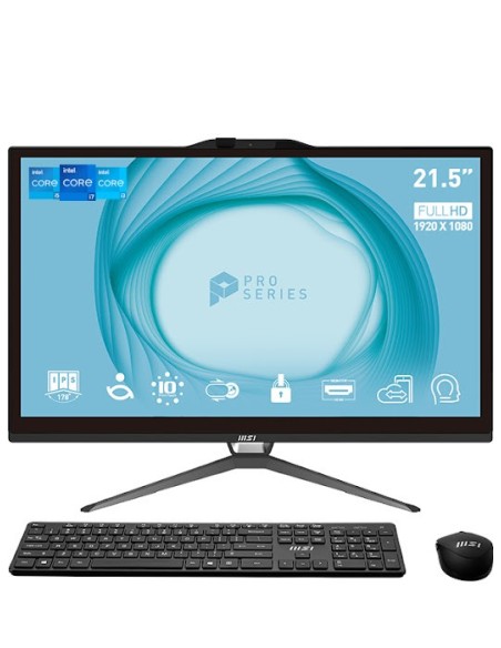 MSI Pro AP222T-217EU G7400 4GB 128 W11P 22" tac.n