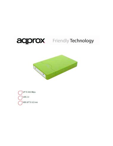 CAJA 2.5 APPROX SATA USB 2.0 VERDE APPHDD09GP