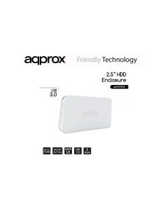 CAJA 2.5 APPROX SATA USB 3.0 BLANCA APPHDD06W