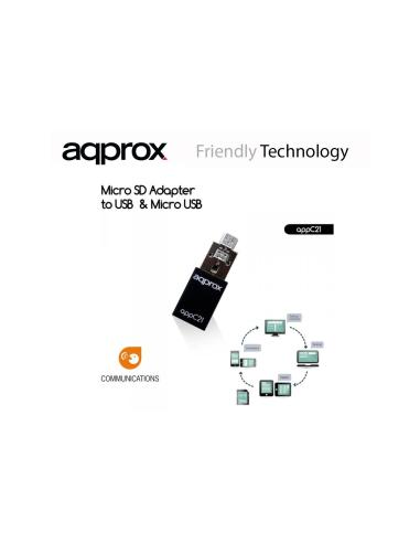 ADAPTADOR MICRO SD A USB Y MICRO USB APPROX APPC21