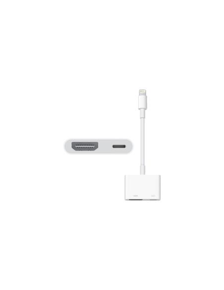 ADAPTADOR LIGHTNING M A AV DIGITAL H + LIGHTNING H 0.20MT APPLE BLANCO MD826ZM