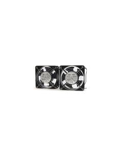 POWERGREEN RAC-00003-ST DOBLE VENTILADOR DE 12 CM PARA ARMARIO RACK