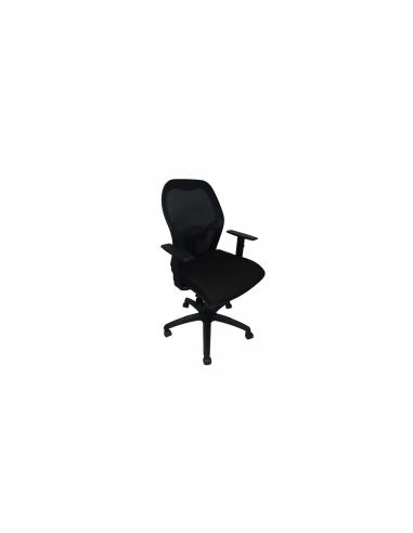 SILLA PIQUERAS Y CRESPO JORQUERA MALLA NEGRA ASIENTO BALI CON TRASLAK 15SNBALI840TK
