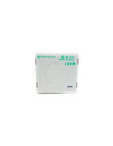 BOBINA DE CABLE CAT 6 UTP 100 METROS PARA EXTERIOR COLOR BLANCO