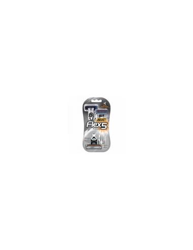 BIC FLEX 5 BLISTER DE 3 CUCHILLAS 5 HOJAS NANO-TECH CON CABEZAL PIVOTANTE 949093
