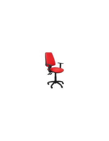 SILLA ELCHE SINCRO SIMILPIEL CON BRAZO REGULABLE ROJO 14SSPRJB10