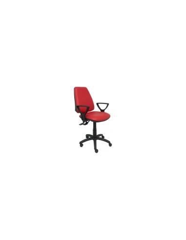 SILLA ELCHE SINCRO SIMILPIEL BRAZOS ROJO FIJOS 14SSPV79NBGOLF