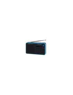 RADIO PORTÍTIL SUNSTECH AM FM 70 PRESINTONIAS ALTAVOZ 1.4W RMS SD USB AUX-IN AZUL RPDS32BL