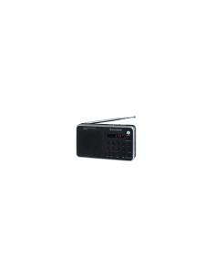 RADIO PORTÍTIL SUNSTECH AM FM 70 PRESINTONIAS ALTAVOZ 1.4W RMS SD USB AUX-IN NEGRO RPDS32SL
