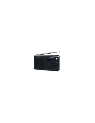 RADIO PORTÍTIL SUNSTECH AM FM 70 PRESINTONIAS ALTAVOZ 1.4W RMS SD USB AUX-IN NEGRO RPDS32SL