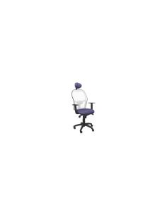 SILLA JORQUERA MALLA BLANCA ASIENTO BALI CABECERO FIJO  AZUL CLARO 15SBBALI261C