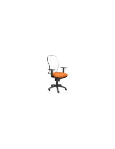 SILLA JORQUERA MALLA BLANCA ASIENTO BALI NARANJA 15SBBALI308