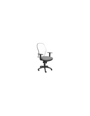 SILLA JORQUERA MALLA BLANCA ASIENTO GRIS CLARO 15SBBALI40