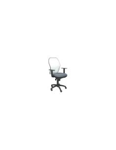 SILLA JORQUERA MALLA BLANCA ASIENTO BALI GRIS 15SBBALI600