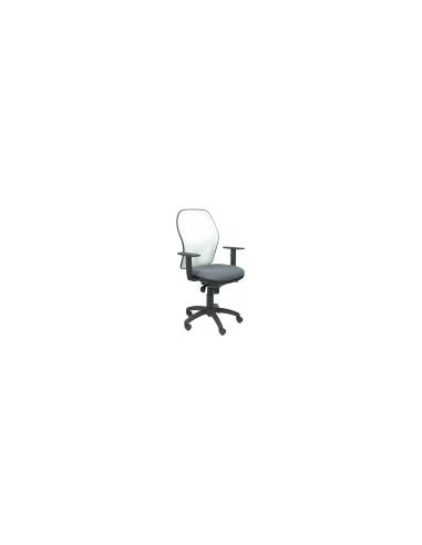 SILLA JORQUERA MALLA BLANCA ASIENTO BALI GRIS 15SBBALI600
