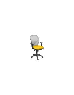 SILLA JORQUERA MALLA GRIS ASIENTO BALI AMARILLO 15SGRBALI100
