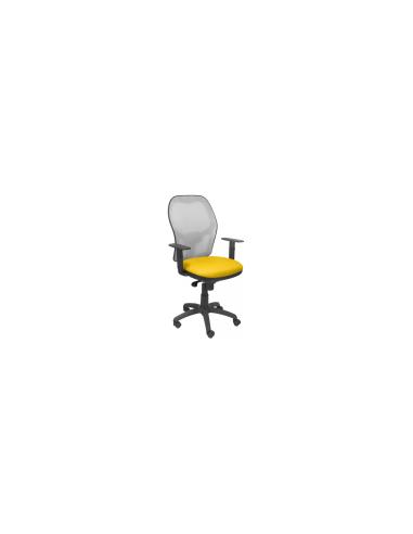 SILLA JORQUERA MALLA GRIS ASIENTO BALI AMARILLO 15SGRBALI100