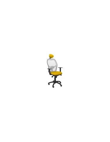 SILLA JORQUERA MALLA GRIS CABECERO FIJO ASIENTO BALI AMARILLO 15SGRBALI100C