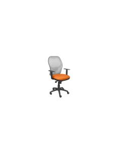 SILLA JORQUERA MALLA GRIS ASIENTO BALI NARANJA 15SGRBALI308