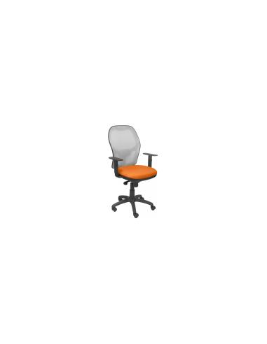 SILLA JORQUERA MALLA GRIS ASIENTO BALI NARANJA 15SGRBALI308