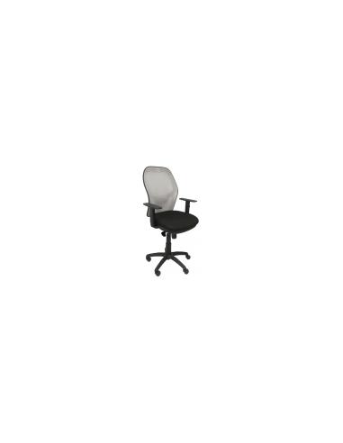 SILLA JORQUERA MALLA GRIS ASIENTO BALI NEGRO 15SGRBALI840