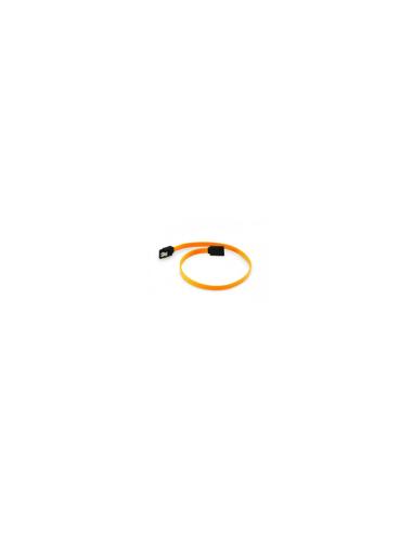 CABLE 3GO SATA PLETINA SEGURIDAD 39CM NARANJA CSATASK4