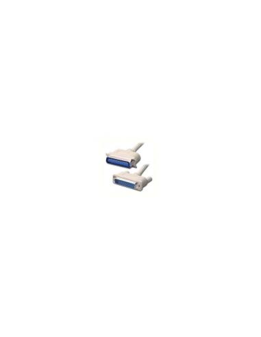 CABLE IMPRESORA LPT1 3GO PARALELO BIDIRECCIONAL DB25 MACHO A C36 MACHO 1.8M BLANCO C301