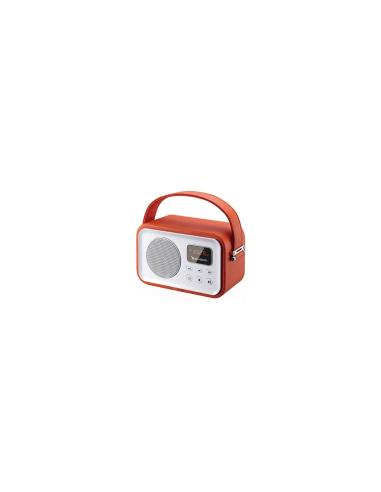RADIO SUNSTECH PORTATIL BLUETOOTH 2.5W RMS FM BT4.0 PANTALLA LED LECTOR TARJETAS TF USB AUX-IN ROJO RPBT450OR