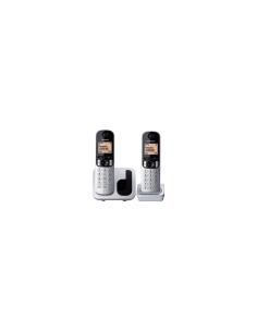 TELEFONO INALAMBRICO DECT PANASONIC PACK DUO IDENTIFICACION LLAMADAS AGENDA COMPARTIDA PANTALLA 4.1CM GRIS NEGRO KX-TGC212PL/SPS