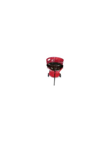 BARBACOA JOCCA PORTATIL DE EXTERIOR BANDEJA INFERIOR PARA UTENSILIOS ALTURA 77.5CM GRAN ESTABILIDAD ROJO 5013