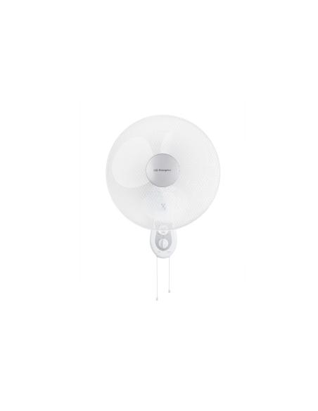 VENTILADOR DE PARED ORBEGOZO WF 0139 50W ASPAS 40CM 3 VELOCIDADES CABEZAL OSCILANTE MULTI ORIENTABLE BLANCO 14757