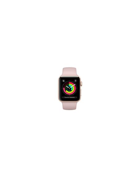 APPLE WATCH 3 GPS 42MM GOLD ALUMINIUM CASE WITH PINK SAND SPORT BAND MQL22QL/A