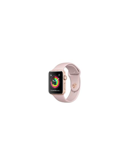 APPLE WATCH 3 GPS 42MM GOLD ALUMINIUM CASE WITH PINK SAND SPORT BAND MQL22QL/A