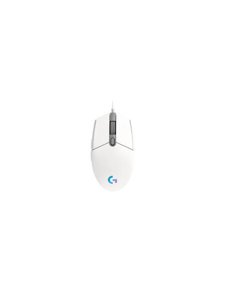 Logitech G G102 Raton gaming USB tipo-A 8000dpi blanco 910-005824