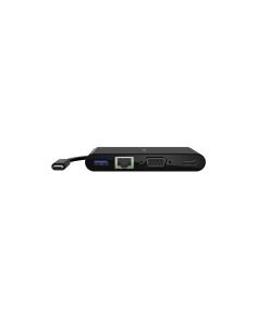 Hub Belkin Interfaz usb 3.2 gen 1 tipo-c 4 puertos hdmi vga rj45 negro AVC005BTBK