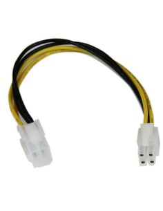 StarTech ATXP4EXT Cable de Alimentación alargador ATX 4 Pines 20 cm