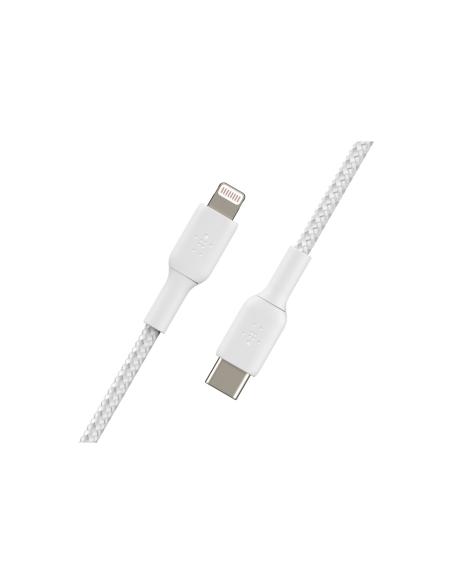 Cable Belkin de conector Lightning macho/USB C macho 1 m Blanco