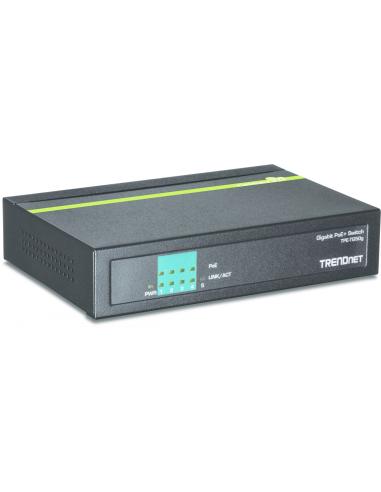 Trendnet Gigabit Ethernet (10/100/1000) EnergÍ­a sobre Ethernet (PoE) Negro