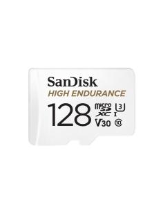 Memoria microsdxc sandisk high endurance flash 128gb UHS-I class 3 v30 blanco SDSQQNR-128G-GN6IA